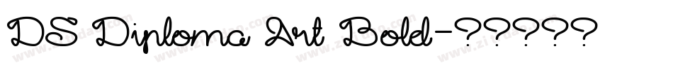DS Diploma Art Bold字体转换